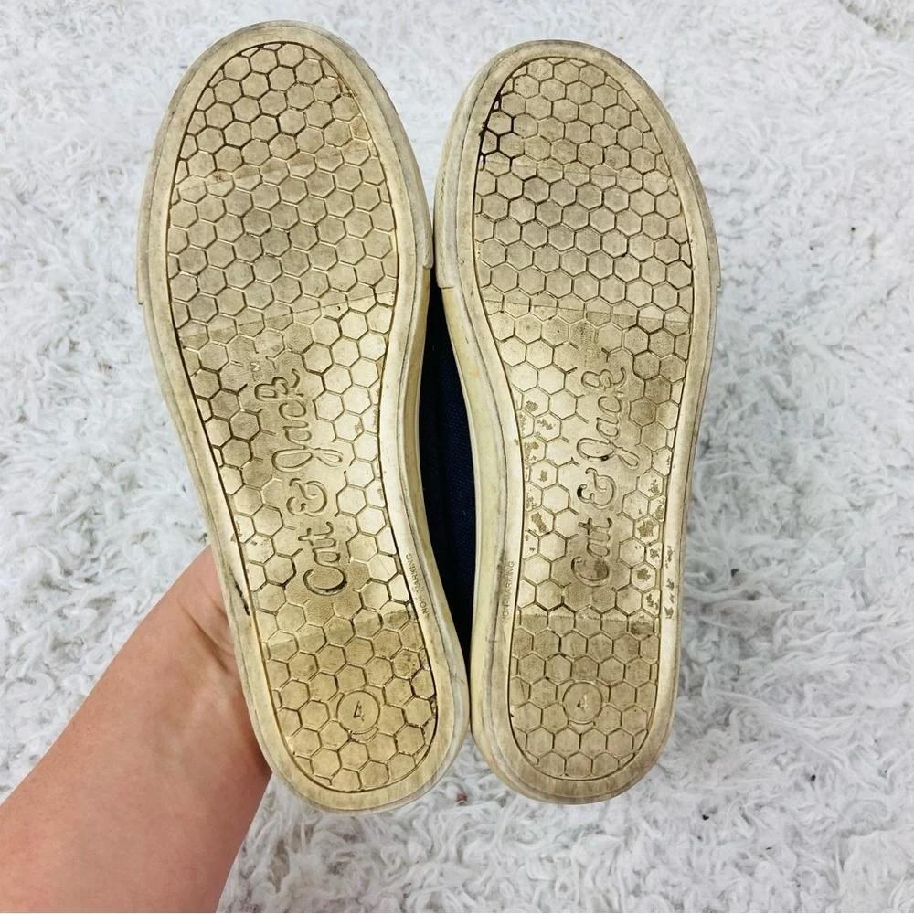 Cat & Jack Navy Blue Canvas Boat Shoes size 4